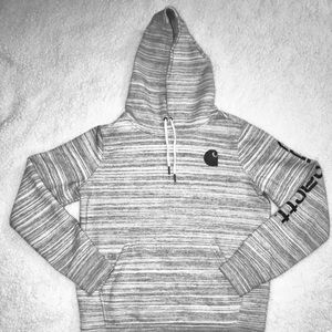 Grey Carhartt Hoodie sweatshirt.